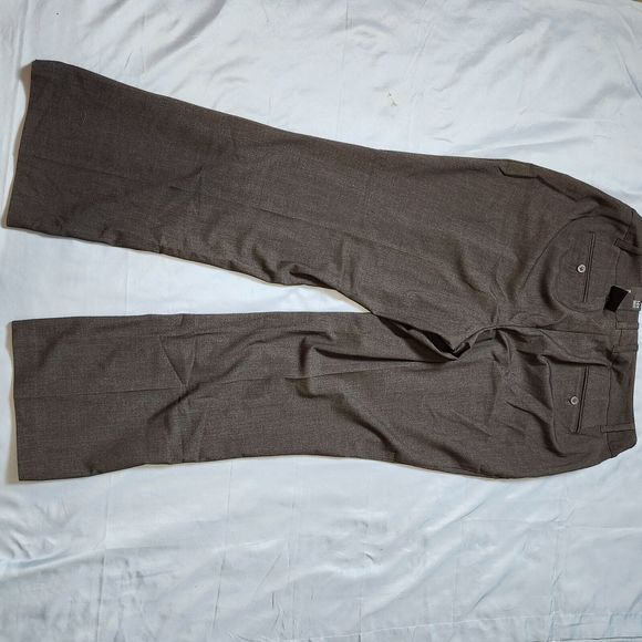 NWT Lane Bryant Plus Size 14 Classic Trouser Pants Gray Nipped at Knee Wider Leg - Picture 10 of 12